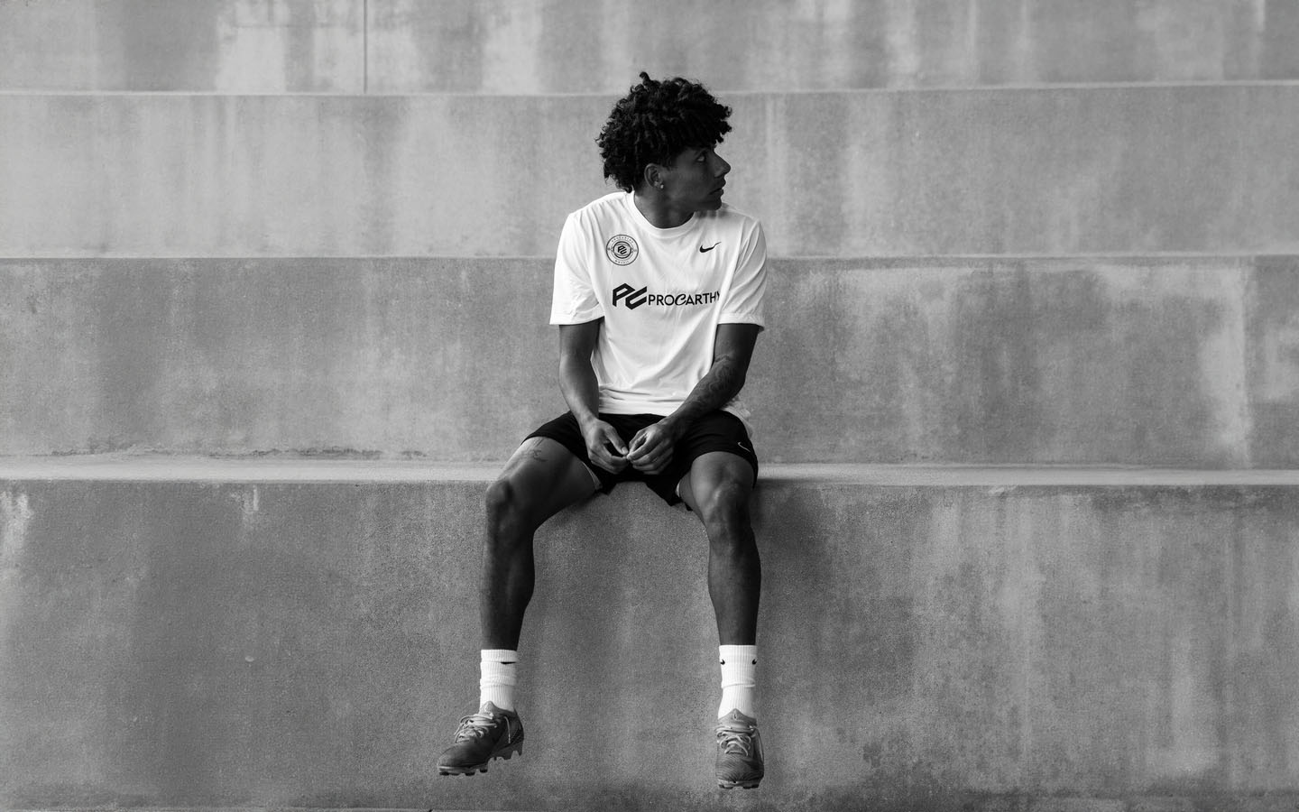 ProCarthy athlete wearing branded training gear